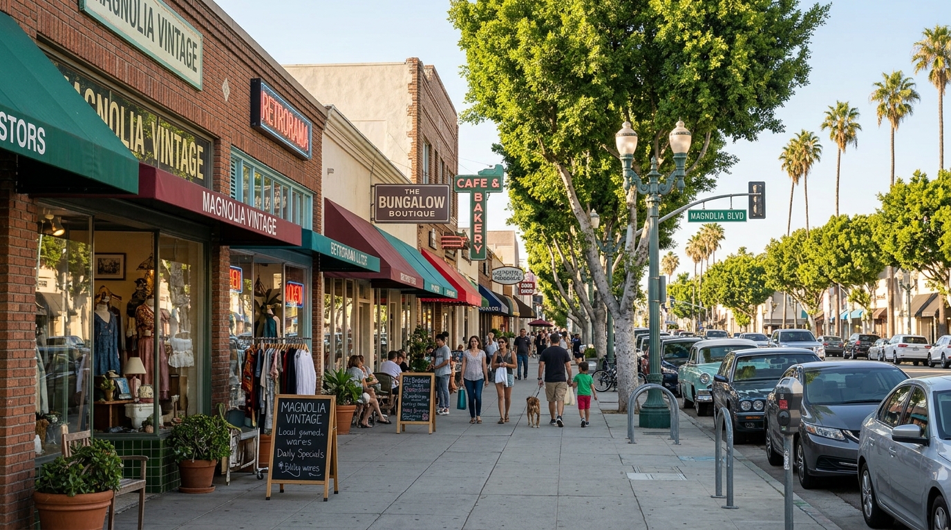 Magnolia Boulevard neighborhood shops in Burbank